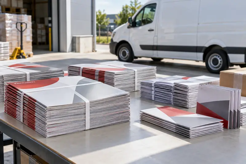 Flyer und Broschüren für die Verteilung – Symbolbild